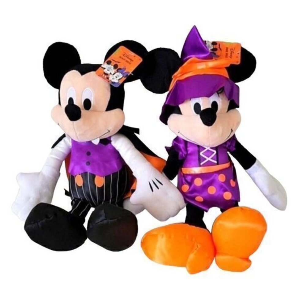 Disney Mickey & Minnie Mouse Halloween Costume Plush Set. NEW with Tags & sealed - Picture 1 of 12